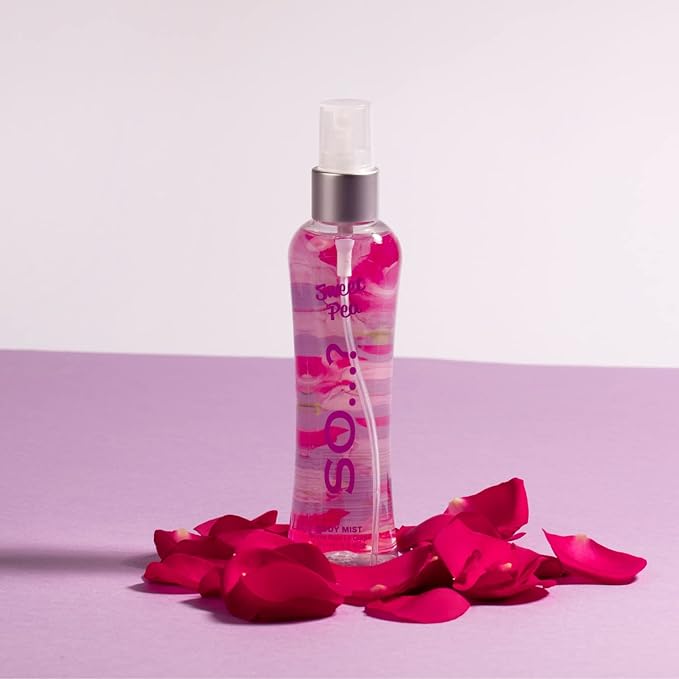 So…? Sweet Pea Body Mist - Floral Perfume for Women with Bergamot, Sweet Pea, Peony Notes - Ideal Gifts for Women - Body Spray for Women - 3.5 oz