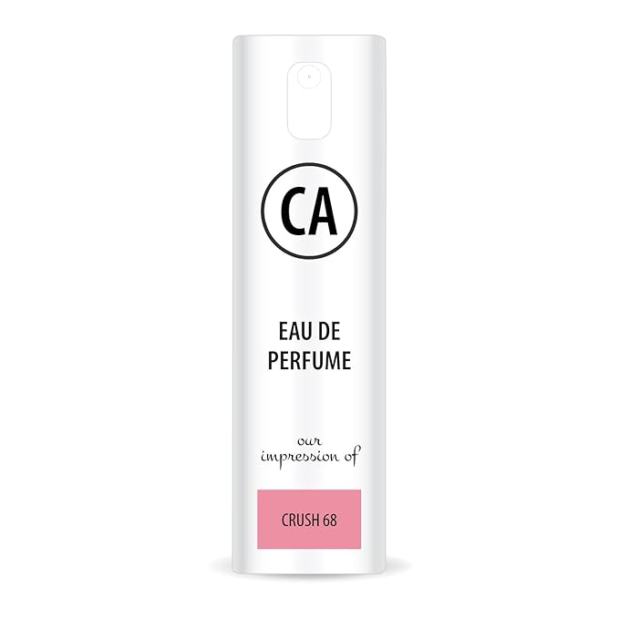 CA Perfume Impression of Crush 68 for Women Eau De Parfum Floral Fruity Scent Long Lasting Perfumes for Women Travel Size TSA Ready for Day and Night Wear 0.33 Fl Oz 10ml