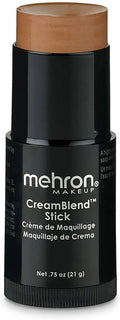 Mehron Makeup CreamBlend Stick | Face Paint, Body Paint, & Foundation Cream Makeup | Body Paint Stick Perfect for Halloween Makeup .75 oz (21 g) (Medium Dark 2)