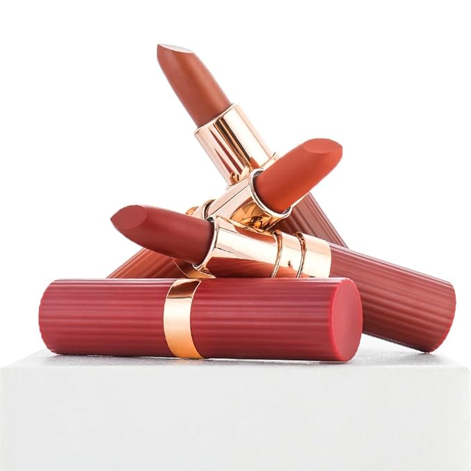 evpct Ruby Red Matte Creamy Lipstick for Women, Long Lasting Waterproof Velvet Lipstick, Lip Stick Crayon Buildable Blendable Creamy Color, Longwear Lip Makeup Cruelty-free 24 hours original labios 05