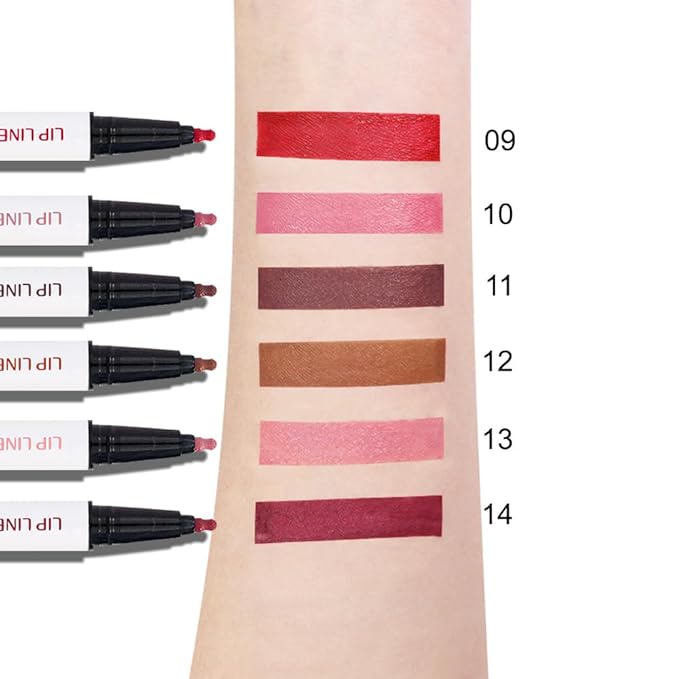 Kaely Dusty Pink Longwear Liquid Lip Liner Waterproof, 24 Hour Long Lasting Lip Liner Stain Marker Pen, 2-in-1 Matte Semi Permanent Lipliner & Lipstick, Vegan & Cruelty-Free, 10