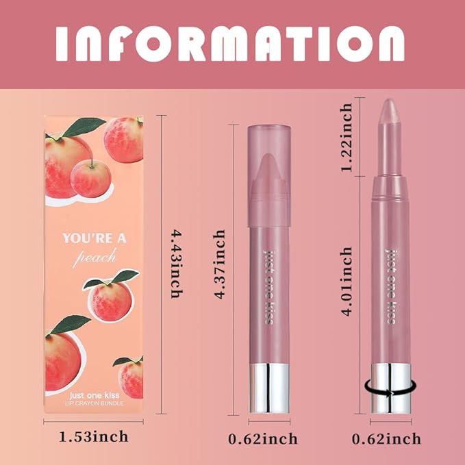 2Pcs Mauve & Plum Purple Hydrating Cream Lipsticks Lip Crayon for Women, Moisturing Lipstick Longwear Lip Liner Crayon Set for Ombre Shades, Matte Creamy Lips Stick Natural Nourishing Lips Balm Set, D