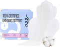 100% Organic Pads for Women, Organic Cotton Cover Pad - Regular Absorbency, Unscented, Ultra Thin Pads with Wings for Women (Regular, Size 3, 18 Count)