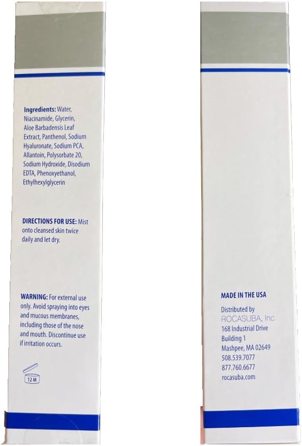 Niacinamide Face Spray – Topical Mist with Hyaluronic Acid, Glycerin, Vitamin B3, and Aloe for Skin Clarity, Texture & Hydration – Gentle Niacinamide Serum Alternative – 3.6 fl oz