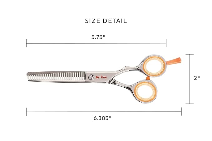 Cricket Centrix Roc-It Dog RT 30 Hair Cutting Scissors - Thinning Professional Hair Scissors for Thinning, Texturizing, Removing Bulk, Barber Supplies Shears