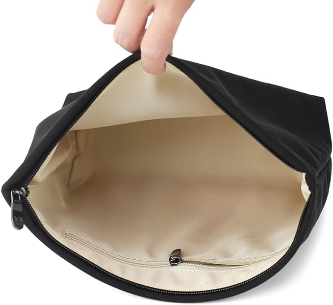 Premium Nylon Makeup Bag - Large Capacity Travel Cosmetic Pouch & Toiletry Organizer with Zipper, Ideal for Daily Use, Gifts, and On-the-Go Essentials
