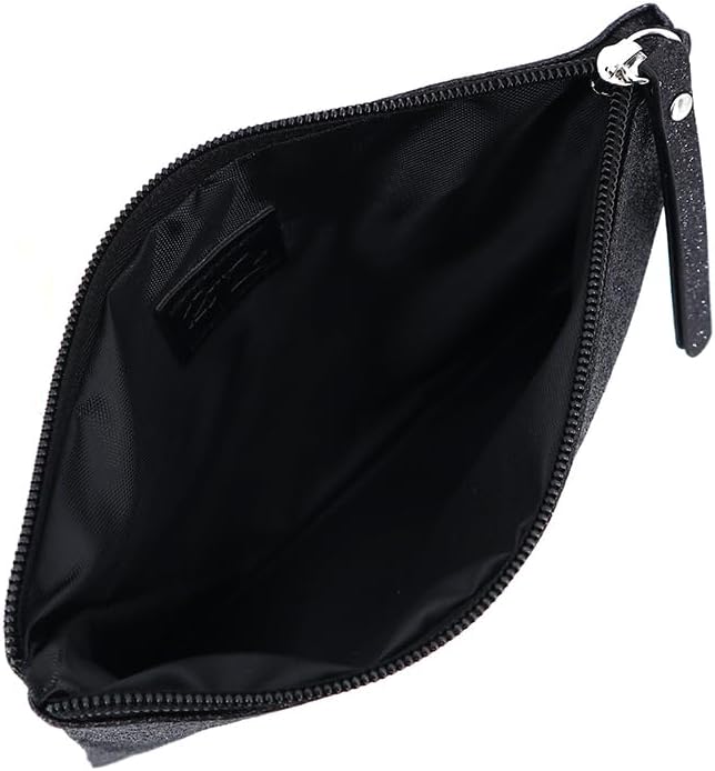 Celestial Glitter Makeup Pouch – Six Stunning Shades - Festive Cosmetic Bag (Twilight Black)