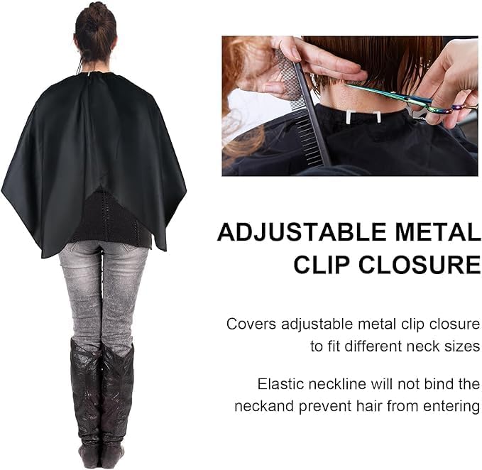 Professional Barber Cape Barber Cape for Men/Women Hair Cape with Adjustable Neckline Salon Cape for Hair Cutting Tools Barber Supplies Accessories