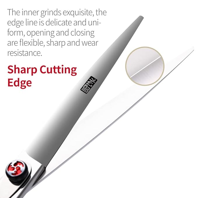 Fenice 7"/7.5" Hair Cutting Scissors - 440C Stainless Steel Sharp Scissors - Haircuts for Men, Women and Children