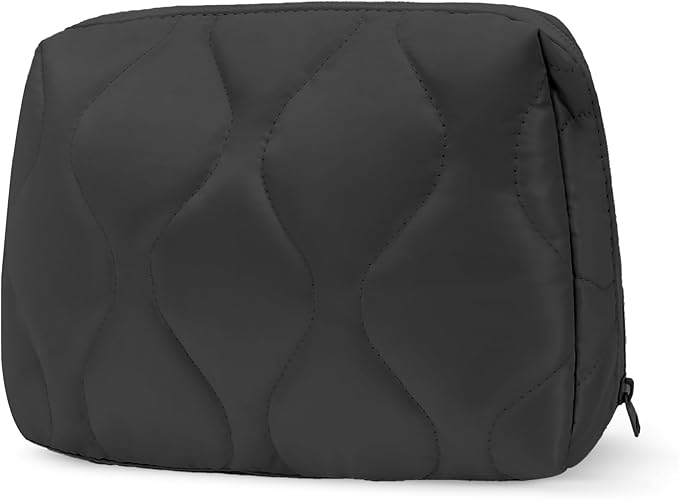 Makeup Bag, Wide-open Cosmetic Bag, Toiletry Bag for Women, Travel Essentials Organizer, Compact Lightweight for Daily Use