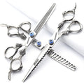 6/7/8/9 Inches Professional Hairdressing Scissors Set,Stainless Steel Hairdressing Scissors for Women & Men… (7 inch 3PC)