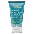 MELORA Manuka Honey Face Wash (5 Oz), Daily Skin Care Facial Cleanser & Makeup Remover with Manuka Honey & Oil for Dry or Sensitive Skin - Anti-Aging Face Wash for Women & Men