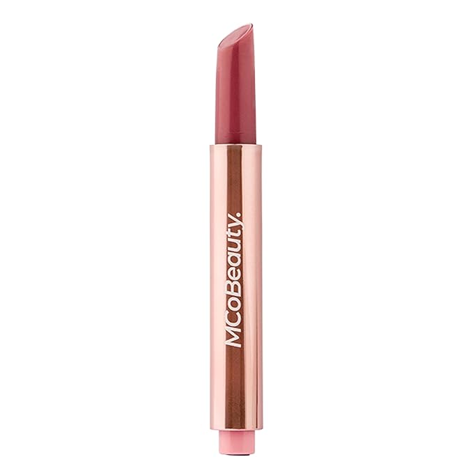 MCoBeauty - Lip Plump 4-in-1 Hydrating Lacquer - Multi-Benefit Lip Color with Shea Butter, Hyaluronic Acid and Click-Pen Format - Emily, Nude Pink Shade - 2.5ml