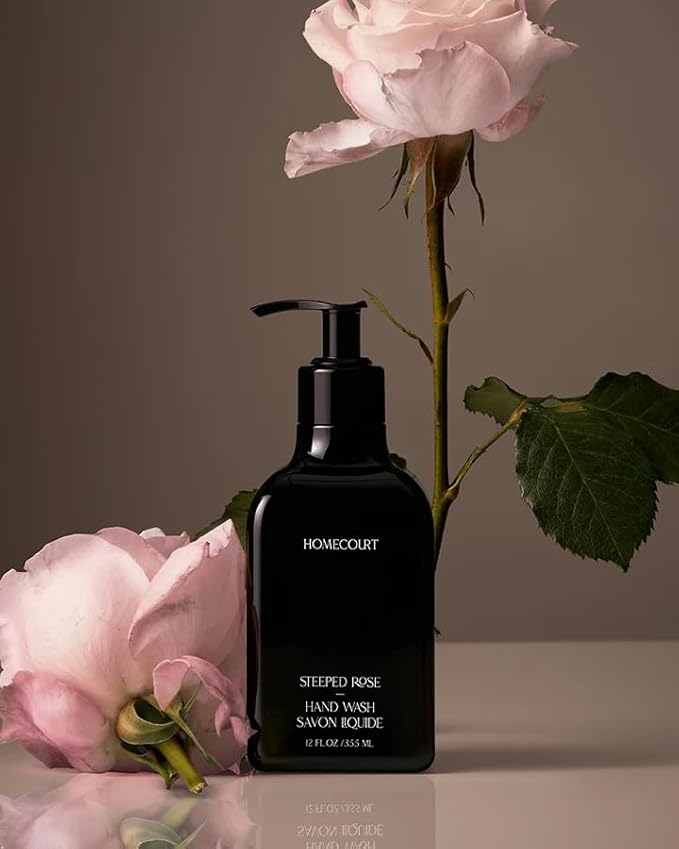 Homecourt Hand Wash, Gently Cleanses & Hydrates, Removes Dirt & Debris Without Irritating Skin, Clean Formula, Steeped Rose, 12 fl oz, 2.0