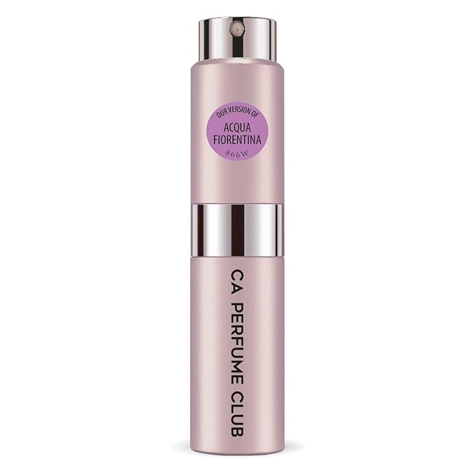 CA Perfume Impression of Acqua Fiorentina for Women Floral Fruity Scent Long Lasting Perfumes for Women Eau De Parfum Travel Size Refillable Atomizer Spray 0.27 Fl Oz 8ml
