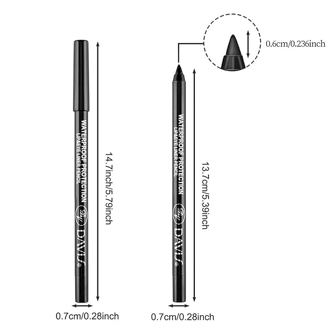 3 Colorful Eyeliner Pen Set, Eye Shadow Pencil, Pearl Eyeliner Kit Metallic Glitter Colored Eye liner for Women Eye&Lip Liner Professional Waterproof Eye Makeup (3PCS D)