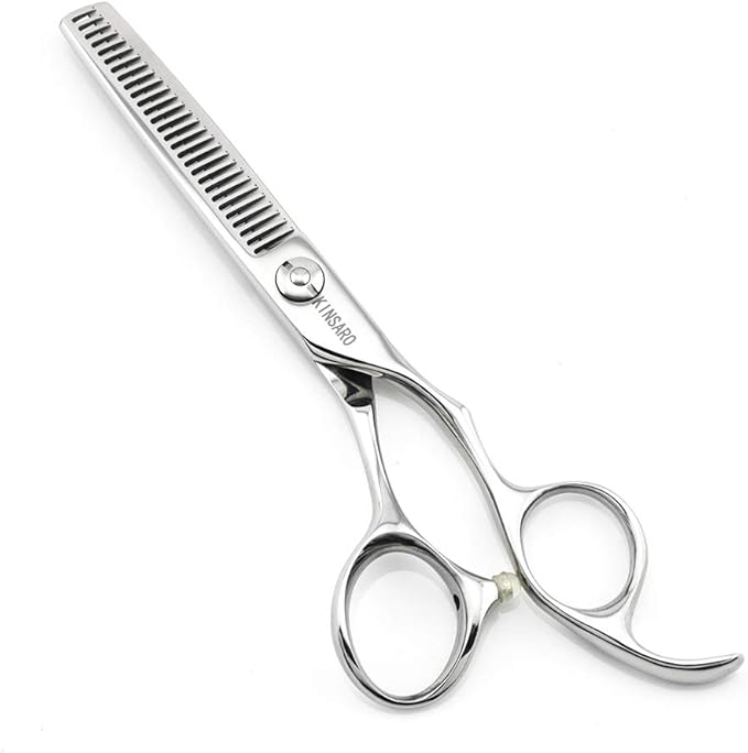 5.5" Barber Hair Thinning Scissors 440C Professional Thinning Shears Barber Shears 28 Teeth Convex Edge KINSARO for Hairdresser Barbershop or Home Use