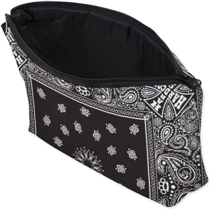 Small Makeup Bag Cosmetic Bag for Women, Pretty Design Organizer Case with Zipper Closure, Lightweight and Water-Resistant Make Up Bag - 8.65"x 5.35" x 7.08"（Mandala Flowers）