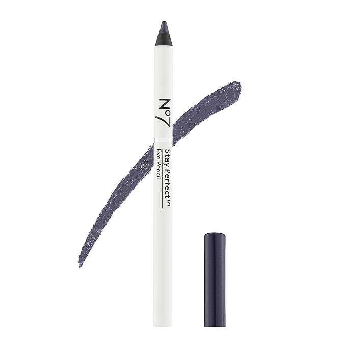 No7 Stay Perfect Amazing Eye Pencil - Navy Blue - Precision Tip Pencil Eyeliner for Silky, Effortlessly Smooth Texture - Up to 12 Hrs of Long Wearing, Waterproof Pigment (1g)