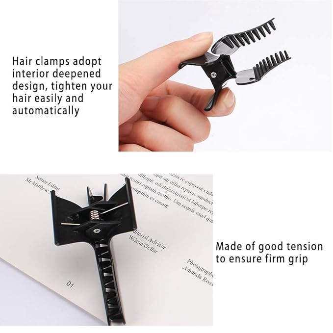 Ondder Hair Clips - Butterfly Hair Clamps, Claw Clips for Styling, Cutting, Coloring, Pro Salon Accessories for Women and Girls