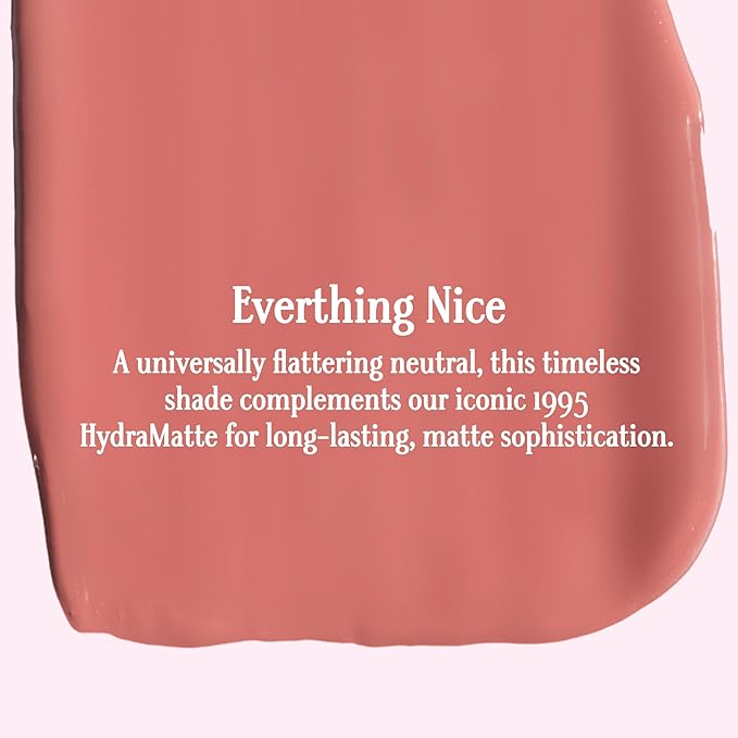 Gerard Cosmetics HydraMatte Liquid Lipstick Everything Nice, Nude Pink Lipstick with Matte Finish, Long Lasting and Non Drying, Super Pigmented Fully Opaque Lip Color