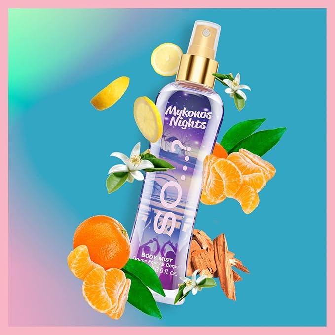 So…? Mykonos Nights Body Mist - Perfume for Women - Fruity, Vanilla Scent - Perfect Gifts for Women - Refreshing Body Spray for Women - 6.9 oz