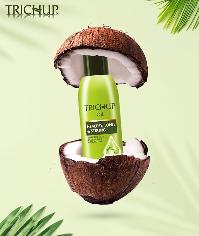 Herbal Hair Growth Oil with Neem, Aloe Vera, Coconut & Sesame | Ayurvedic Anti Hair Fall Treatment for Women & Men | Strengthens Roots, Reduces Breakage, Healthy Hair – Pack of 2 (3.38 fl.oz Each)