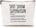 Supervisor Gifts for Women Sarcastic Makeup Bag Thank You Gifts Cosmetic Bag Funny Zipper Pouch Boss Farewell Appreciation Gifts for Coworkers Mentor Manager Leader Christmas Birthday Gifts