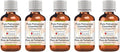 Greenwood Essential Pure Palmarosa Essential Oil (Cymbopogon martinii) Steam Distilled (Pack of Five) 100ml X 5(16.9 oz)