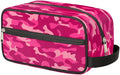 Pink Camo Camouflage Pattern Travel Toiletry Bag for Women Men Lightweight Cosmetic Makeup Bag Organizer Waterproof Shaving Bag Dopp Kit with Large Capacity for Toiletries and Shaving Accessories