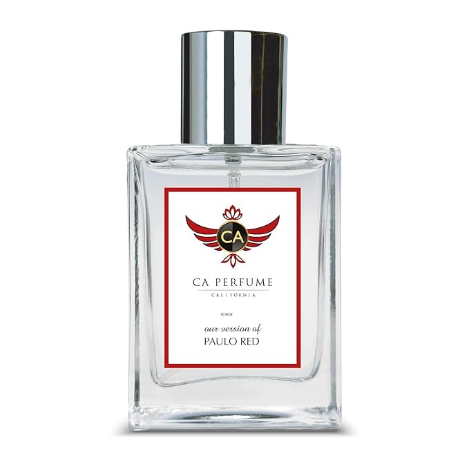 CA Perfume Impression of Paulo Red for Men Woody Spicy Fragrance Long Lasting Mens Cologne Eau De Parfum 1.7 Fl Oz 50ml