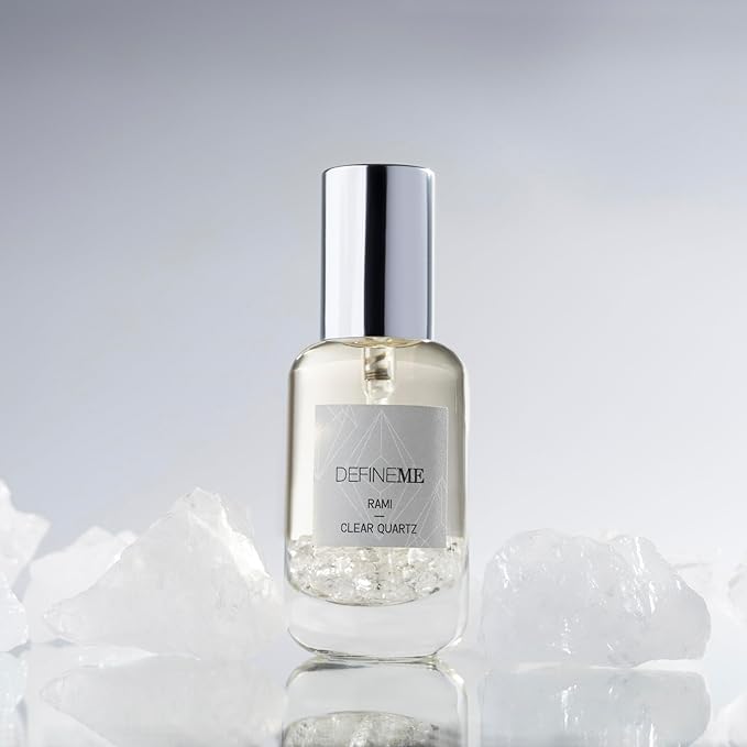 DefineMe Quartz Crystal Infused Natural Perfume Mist, Rami Scent, 0.95 FL OZ