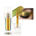 evpct Yellow Green Duochrome Chameleon Liquid Eyeshadow, Multichrome Metallic Glitter Liquid Eye Shadow Makeup for Women, Waterproof Multi Color Shifting High Pigment Holographic Iridescent Eyeshadow