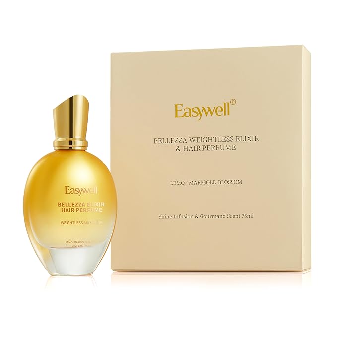 Hair Perfume for Women, Eau De Toilette Spray with Vitamin B5, Moisturizing & Nourishing Hair, Clean Fragrances Hair Spray Women, Daily Hair Repair Mist, Lemo Marigold Blossom, 2.5 fl oz