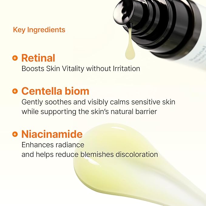 MEDITHERAPY Retinal Skin Booster Serum – Beginner Friendly Non-Irritating Retinaldehyde for Face and Body – Anti-Aging Retinol Pore Minimizer for Blemish Prone Skin– Korean Skin Care, 5.07 Fl.Oz Large