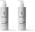 Bevel All Day Body Lotion for Men with Shea Butter and Argan Oil, Lightweight Formula Softens and Smoothes Skin, 16 Oz (Packaging May Vary) (Pack of 2)