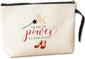 Jztco Inspirational Gifts for Women Her Wi-zard of OZ Gifts Ruby Fans Gift The Power Bag Encouragement Birthday Gifts for Women Her Girls Friend Sister You Had The Power All Along My Dear Makeup Bag