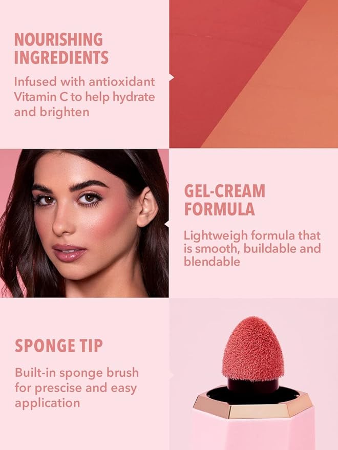 SHEGLAM Color Bloom Liquid Blush Makeup for Cheeks Matte Finish - Risky Business