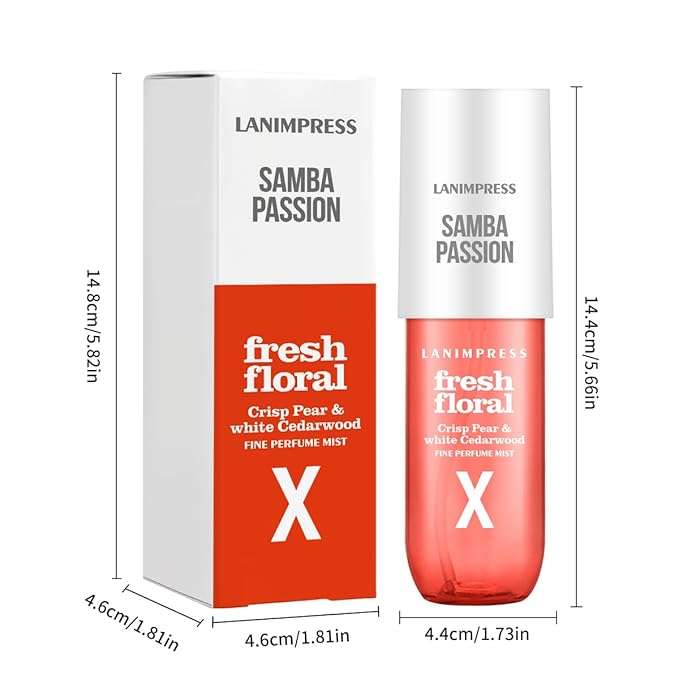 Perfume - No.10，Body Spray For Women（Eau De Perfum） Hair & Body Fragrance Mist（Juicy Pear +Pink Violet +White Cedarwood） Perfumes For Women（3 fl oz）