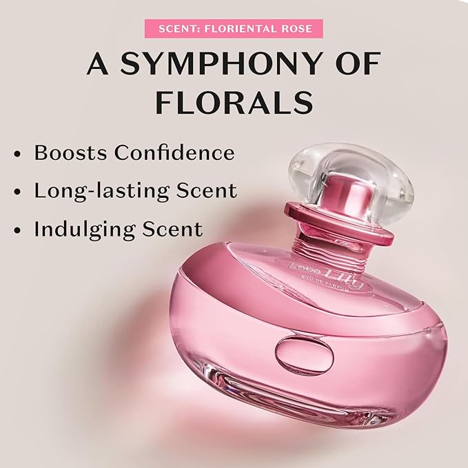 O Boticário Love Lily Eau de Parfum, Long-Lasting, Amber Floral Fragrance Perfume for Women, 2.5 Ounce
