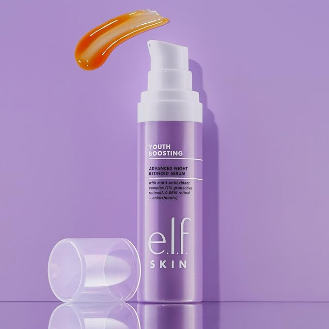 e.l.f. SKIN Youth Boosting Advanced Night Retinoid Serum, Anti-Aging Serum For Reducing Appearance of Fine Lines & Wrinkles, Vegan & Cruelty-Free