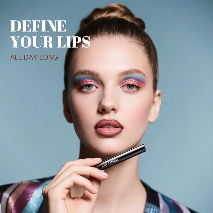 Lip Stain - Long Wear Tattoo Lip Liner, Waterproof & Transfer-proof Peel Off Lip Stain with Matte Finish, Lip Tint For All Skin Types, Great Gifts for Women (Cocoa)