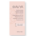 AVYA SPF 40 Sheer Tinted Moisturizer with Hyaluronic Acid & Green Chai – Advanced Ayurvedic Skincare Treatment for Balanced and Brighter Skin/Fair & Light Skintones Shade #1 (0.34oz/10ml)