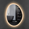 Inner Sand Smart Illuminated LED Bathroom Mirror, Wall Mounted Multifunction by RIFWOVE
