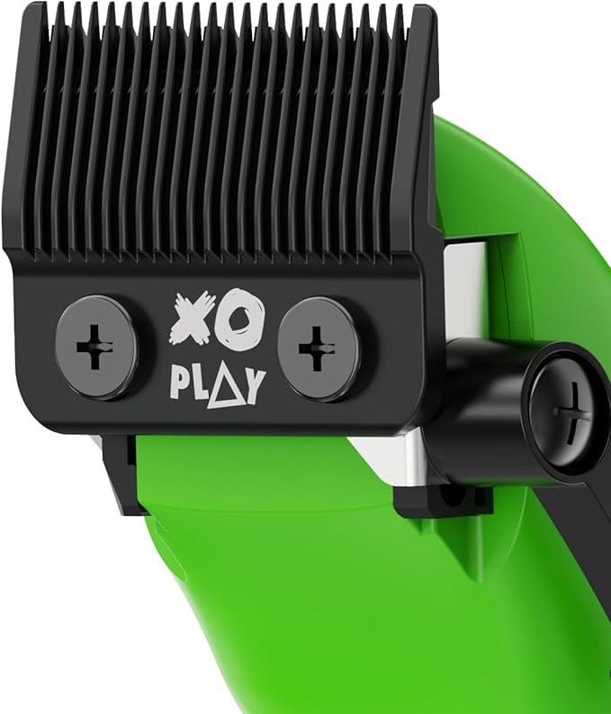 TPOB Play Barber Hair Clippers for Men 7500 RPM with Rubber Grips (Green 2 Set)