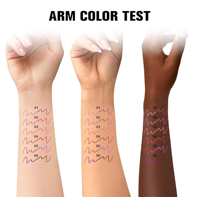 6Pcs Dual-Ended Dual-Colored Matte Lipstick Crayon Lip Liner pencil Set，Creamy & Hydrating Matte Lip Pencil, Smudge-Proof, Long-Wear Waterproof Lipstick to Create Perfect Lip Makeup (6pcs) Set #01