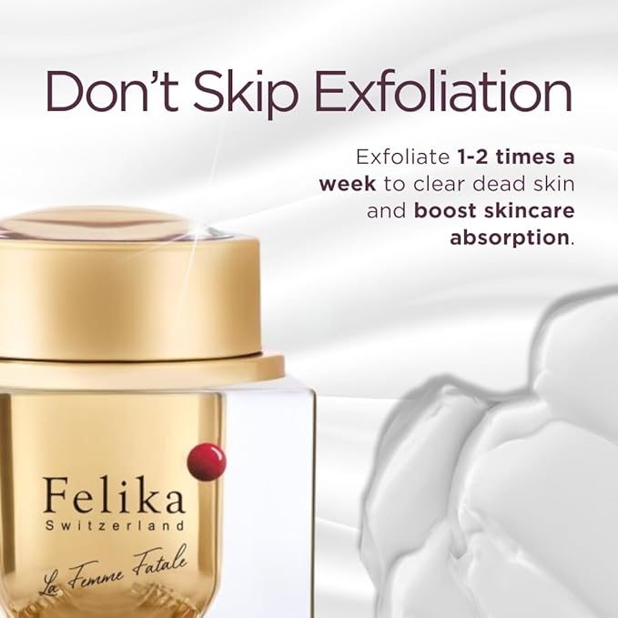Felika Anti-Aging Essence - Luxury Swiss Serum with Vitamin C, Niacinamide, and Apple Stem Cells for Wrinkle Reduction and Skin Firmness - 50ml, 1.69 Fl Oz