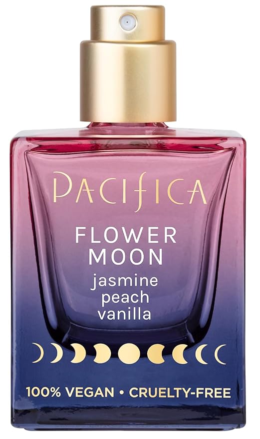 Pacifica Beauty Flower Moon Spray Perfume - Passion, Euphoria, Jasmine, Peach, Vanilla, Musk - Clean, Vegan, 1 fl oz