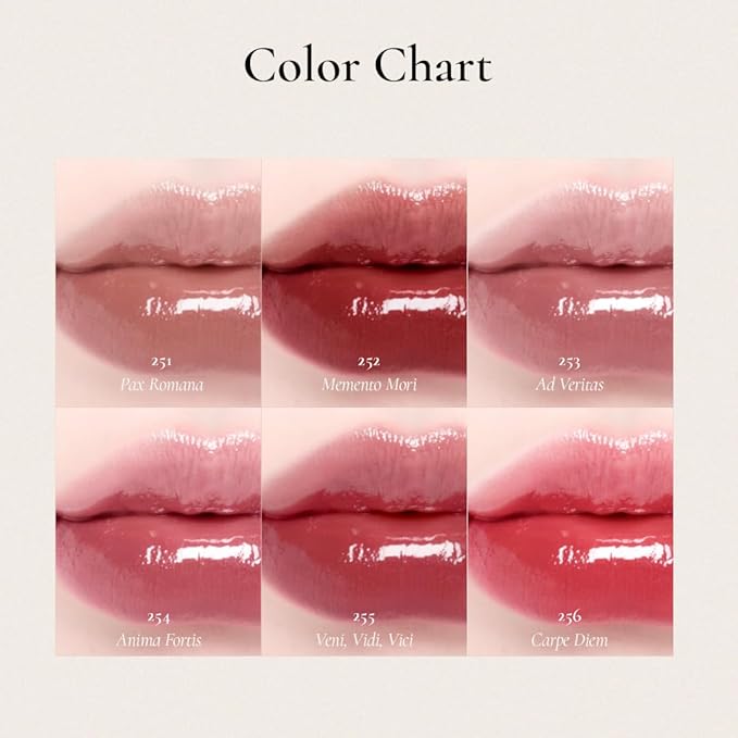 DINTO Blur-Glowy MINI Lip Tint (252 Memento Mori) - Glossy Finish, Hydrating, Long Lasting, Lightweight Texture, Non-Sticky, Vegan & Cruelty-Free, Korean makeup (11 colors)