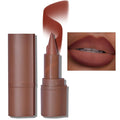 Erinde 2-in-1 Lip Liner and Lipstick Lip Combo Set, Matte Nude Dark Brown Red Lip Liner Creamy Lip Pencil Crayon, High Pigmented Long lasting Lipstick Makeup, 02# Dusk